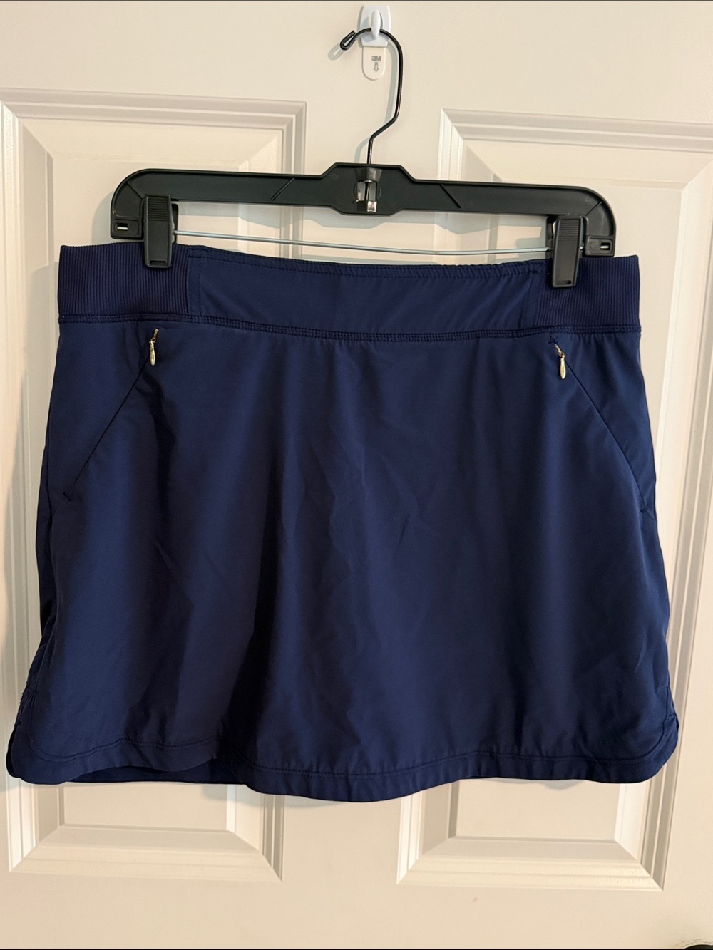 Lilly Pulitzer Navy Athletic Skort with Zip Pockets